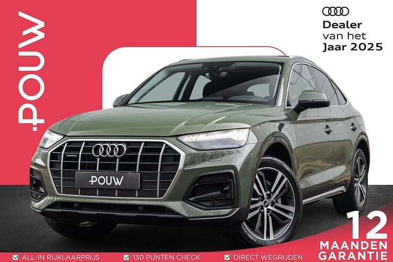 Groen (metallic) Gebruikt 2021 Audi Q5 Sportback Advanced SUV | € 39.950 (Super prijs) - Afbeelding 1/4