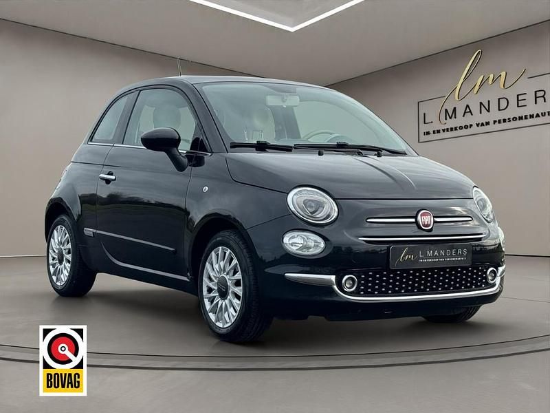 Zwart Gebruikt 2017 Fiat 500 Lounge Hatchback | € 9.995 (Iets duurder) - Afbeelding 1/4