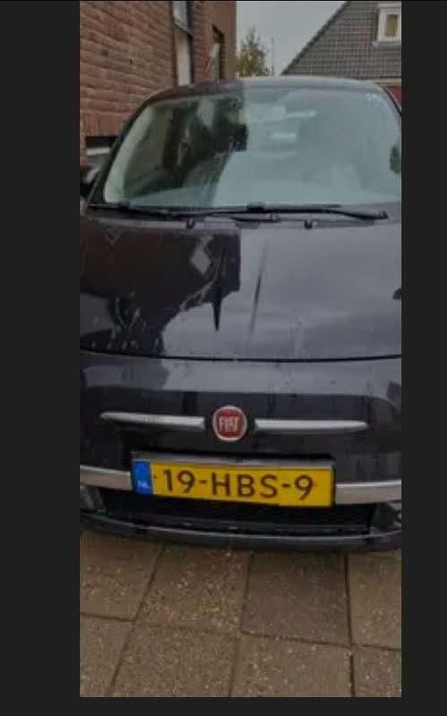 Zwart Gebruikt 2008 Fiat 500 Lounge Hatchback | € 1.700 (Eerlijke prijs) - Afbeelding 1/3