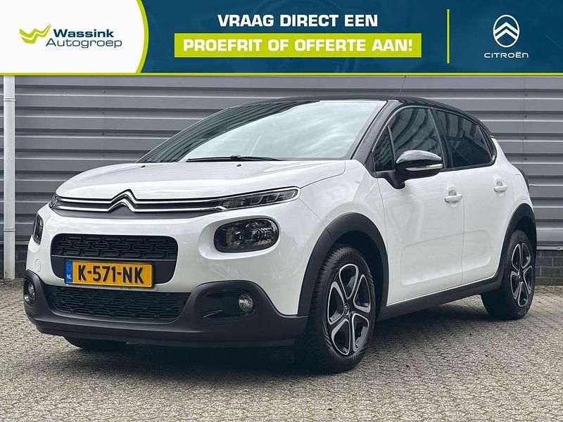 Wit Gebruikt 2019 Citroën C3 Feel Hatchback | € 10.940 (Eerlijke prijs) - Afbeelding 1/4
