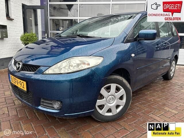 Blauw, metallic lak Gebruikt 2006 Mazda 5 Touring MPV | € 999 (Super prijs) - Afbeelding 1/4
