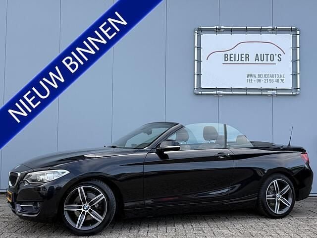 Zwart Gebruikt 2015 BMW 220 Cabriolet | € 19.845 (Eerlijke prijs) - Afbeelding 1/4