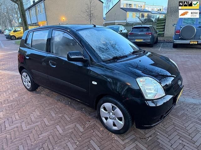Zwart Occasion 2007 Kia Picanto Hatchback | € 999 (Goede deal) - Afbeelding 1/4