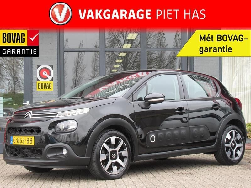 Zwart Gebruikt 2019 Citroën C3 Business Class Hatchback | € 12.750 (Eerlijke prijs) - Afbeelding 1/4
