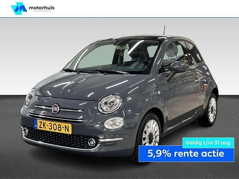 Grijs Gebruikt 2019 Fiat 500 Lounge Hatchback | € 9.445 (Eerlijke prijs) - Afbeelding 1/4