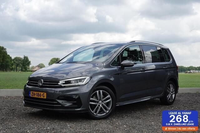 Grijs Gebruikt 2019 VW Touran R-line MPV | € 19.995 (Eerlijke prijs) - Afbeelding 1/4