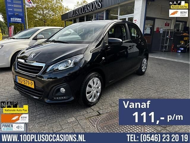 Zwart Gebruikt 2016 Peugeot 108 Active Hatchback | € 7.950 (Eerlijke prijs) - Afbeelding 1/4