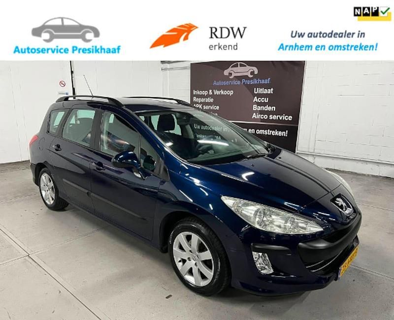 Blauw Gebruikt 2010 Peugeot 308 SW Stationwagen | € 2.495 - Afbeelding 1/4