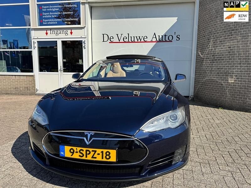 Occasion Tesla Model S 235 kW (320 PK) 2013 Blauw Hatchback