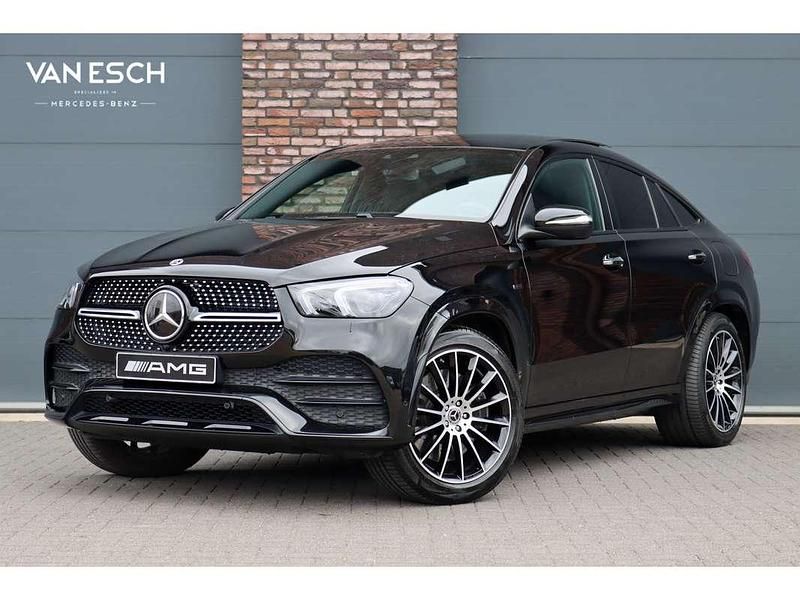 Zwart Gebruikt 2021 Mercedes GLE350 AMG line Coupé | € 69.500 (Eerlijke prijs) - Afbeelding 1/4