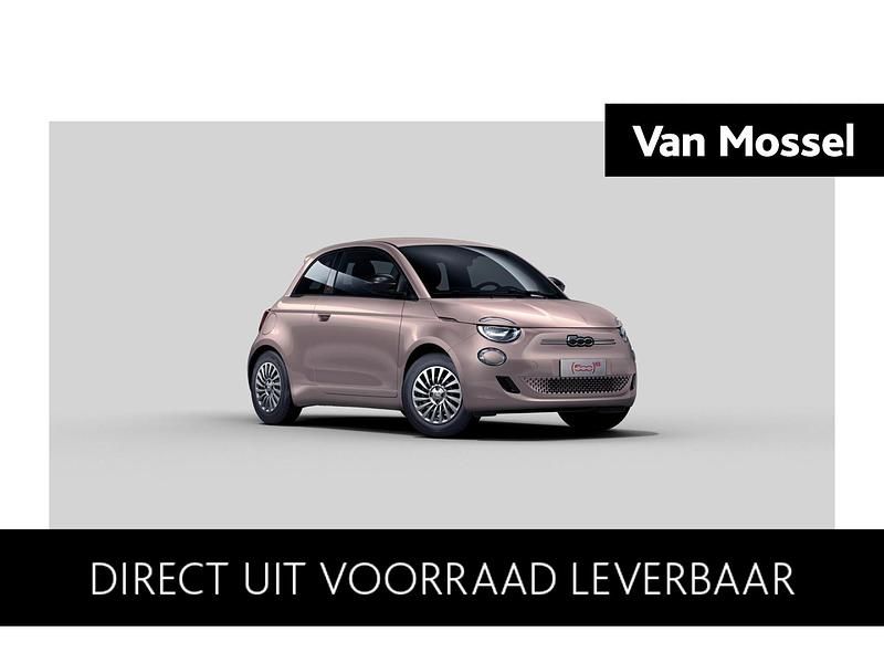 Zwart Nieuw 2025 Fiat 500e La Prima Cabriolet | € 34.190 (Eerlijke prijs) - Afbeelding 1/4