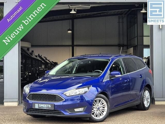 Blauw Gebruikt 2018 Ford Focus Titanium Stationwagen | € 12.950 (Goede deal) - Afbeelding 1/4