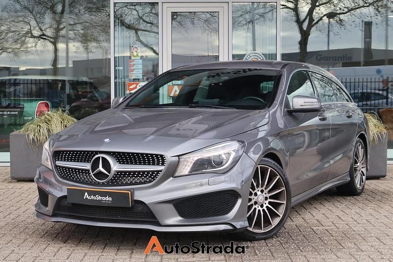 Grijs Gebruikt 2016 Mercedes CLA180 Shooting Brake AMG line Stationwagen | € 17.500 (Goede deal) - Afbeelding 1/4