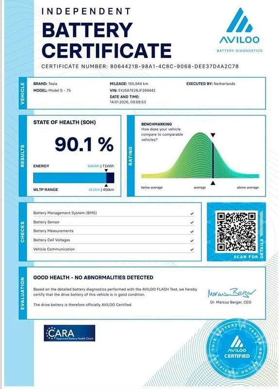 Occasion Tesla Model S 350 kW (476 PK) 2018 Zwart Hatchback