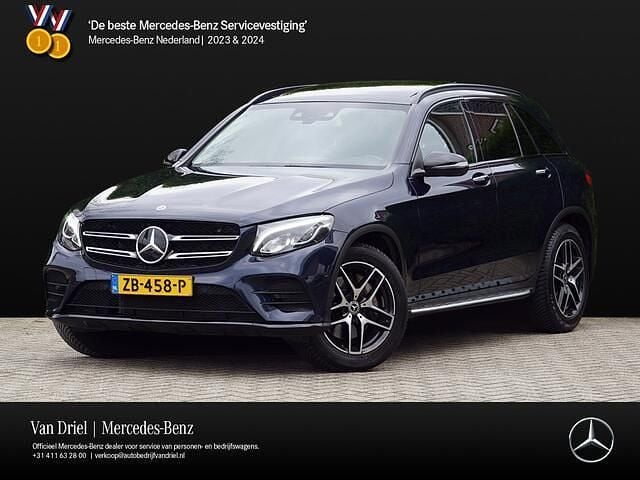 Blauw Gebruikt 2018 Mercedes GLC250 AMG line SUV | € 34.950 (Iets duurder) - Afbeelding 1/4