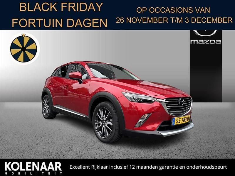 Rood Gebruikt 2018 Mazda CX-3 Sky SUV | € 19.895 (Eerlijke prijs) - Afbeelding 1/4