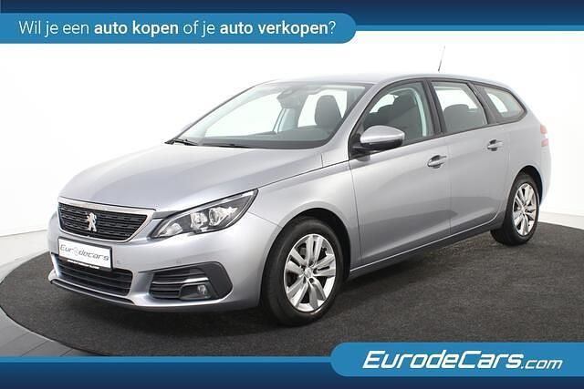 Grijs Gebruikt 2021 Peugeot 308 SW Stationwagen | € 11.850 (Super prijs) - Afbeelding 1/4