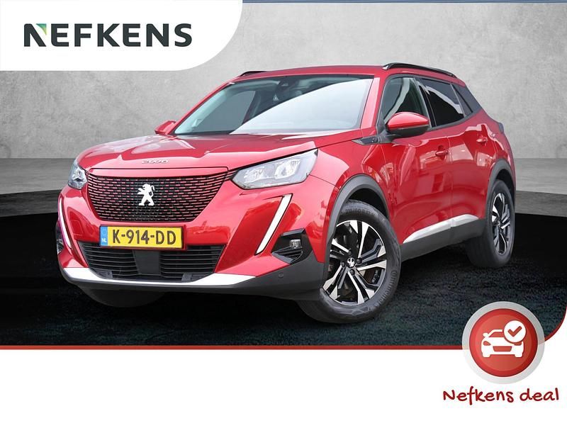 Rood Gebruikt 2020 Peugeot e-2008 Allure SUV | € 15.825 (Eerlijke prijs) - Afbeelding 1/4