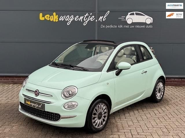 Groen Gebruikt 2020 Fiat 500C Lounge Cabriolet | € 14.940 (Eerlijke prijs) - Afbeelding 1/4