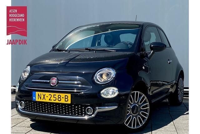 Zwart Gebruikt 2017 Fiat 500 Lounge Hatchback | € 7.899 (Eerlijke prijs) - Afbeelding 1/4