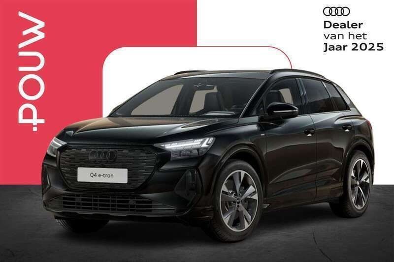 Zwart Nieuw 2025 Audi Q4 e-tron S-Line SUV | € 58.250 (Eerlijke prijs) - Afbeelding 1/4