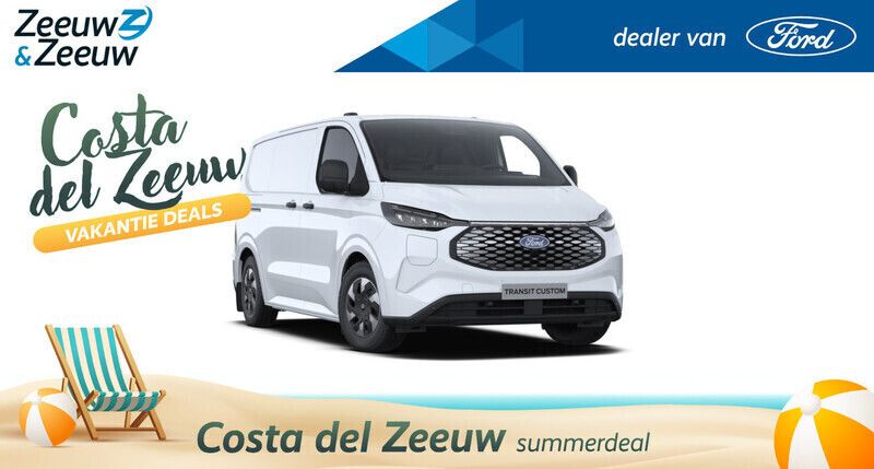 Wit Nieuw 2025 Ford E-Transit Trend Van | € 44.033 (Super prijs) - Afbeelding 1/4