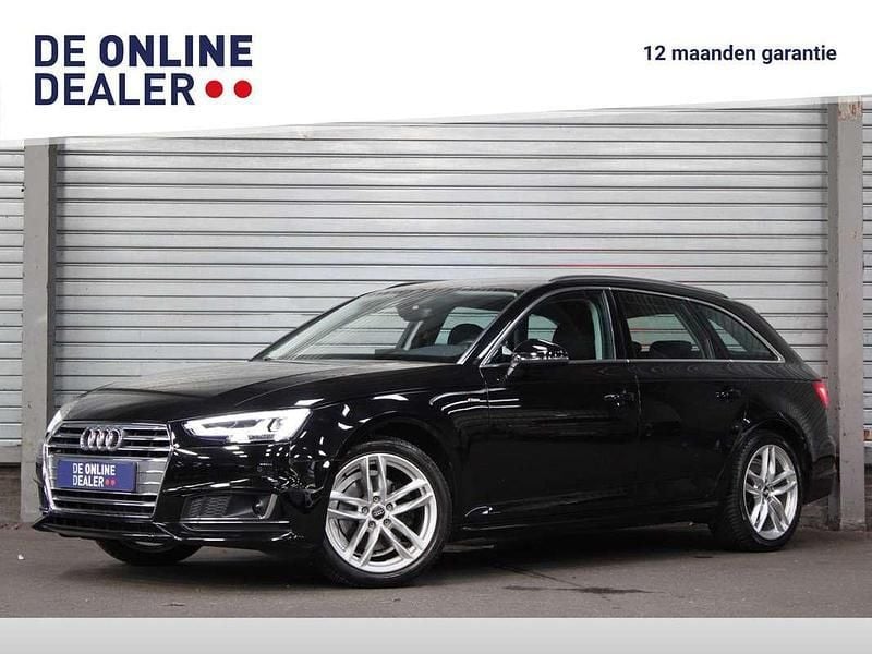 Zwart Gebruikt 2018 Audi A4 S-Line Stationwagen | € 23.850 (Iets duurder) - Afbeelding 1/4