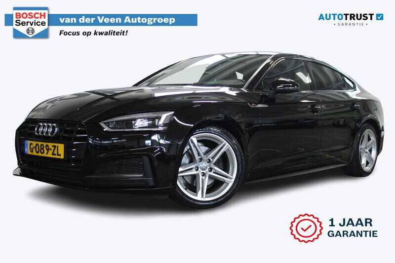 Zwart Gebruikt 2020 Audi A5 Sportback S-Line Hatchback | € 27.450 (Eerlijke prijs) - Afbeelding 1/4