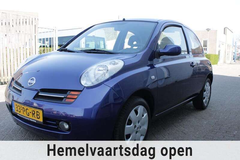Blauw, metallic lak Gebruikt 2004 Nissan Micra Visia Hatchback | € 1.600 (Goede deal) - Afbeelding 1/4