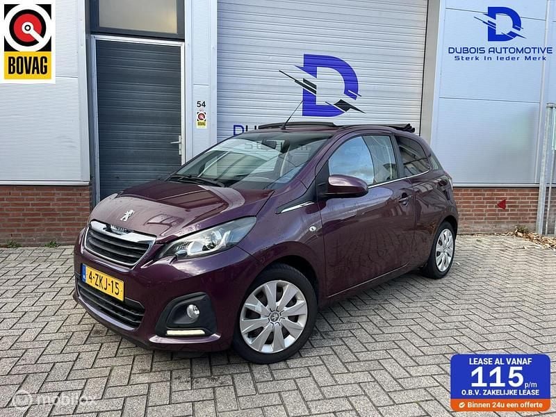 Paars Gebruikt 2015 Peugeot 108 Active Hatchback | € 6.990 (Eerlijke prijs) - Afbeelding 1/4