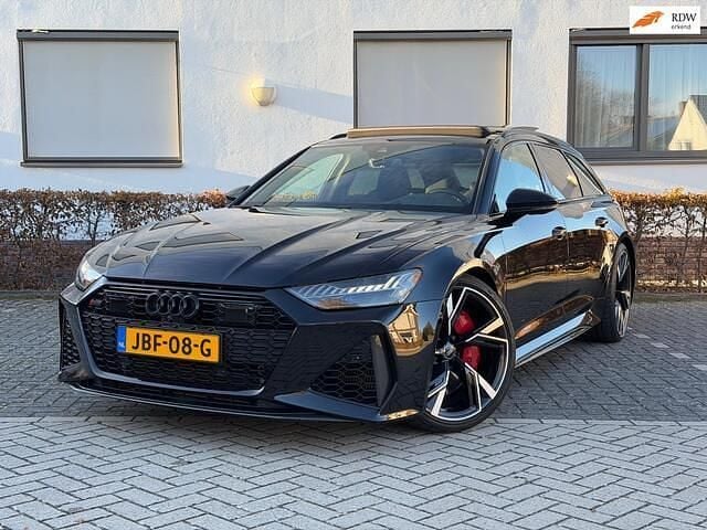 Zwart Gebruikt 2020 Audi RS6 S-Line Stationwagen | € 97.950 (Super prijs) - Afbeelding 1/4