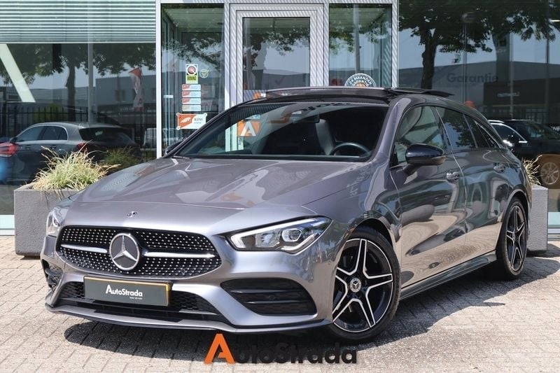 Grijs Gebruikt 2020 Mercedes CLA180 Shooting Brake AMG line Stationwagen | € 27.700 (Eerlijke prijs) - Afbeelding 1/4