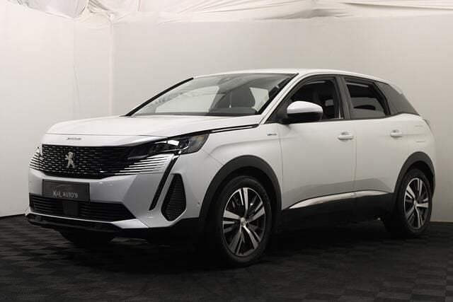 Wit (metallic) Gebruikt 2021 Peugeot 3008 Allure SUV | € 19.999 (Super prijs) - Afbeelding 1/4