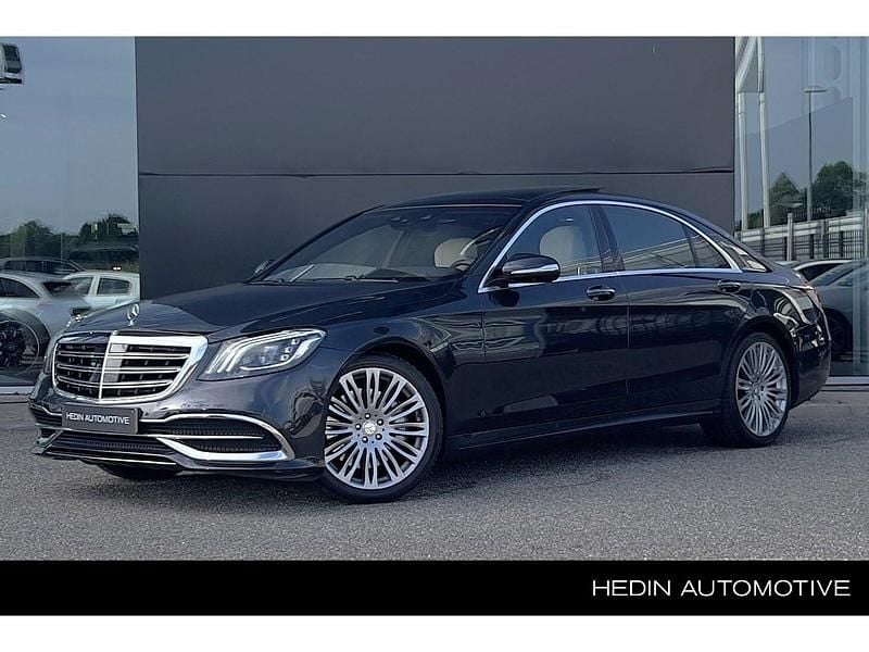 Blauw, metallic lak Gebruikt 2018 Mercedes S350 AMG line Sedan | € 54.750 (Eerlijke prijs) - Afbeelding 1/3