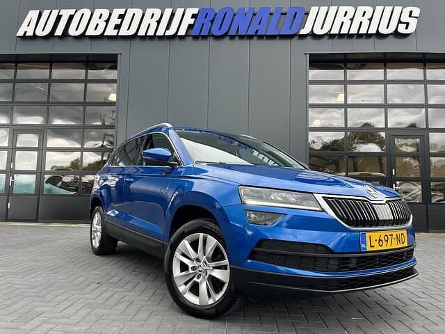Blauw Gebruikt 2021 Skoda Karoq Business Line SUV | € 26.400 (Goede deal) - Afbeelding 1/4
