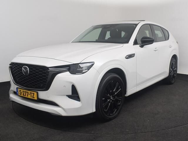 Rhodium white (wit metallic) Occasion 2023 Mazda CX-60 Homura-Line SUV | € 35.950 (Eerlijke prijs) - Afbeelding 1/4