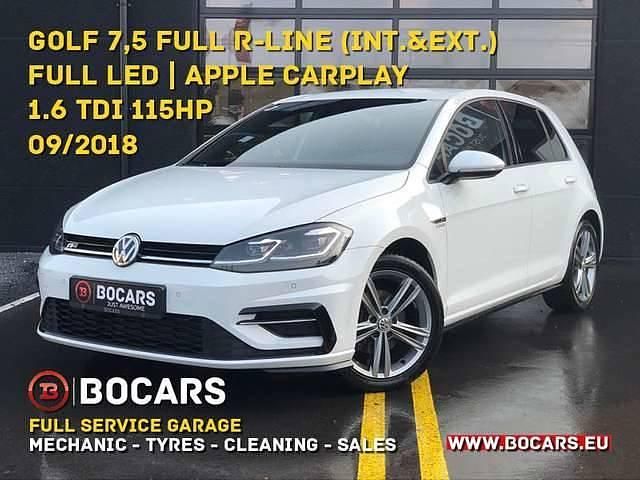 Wit Occasion 2018 VW Golf R-line Sedan | € 20.990 (Iets duurder) - Afbeelding 1/4