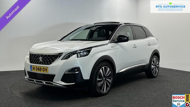 Wit Gebruikt 2020 Peugeot 3008 GT-line SUV | € 19.000 (Eerlijke prijs) - Afbeelding 1/4