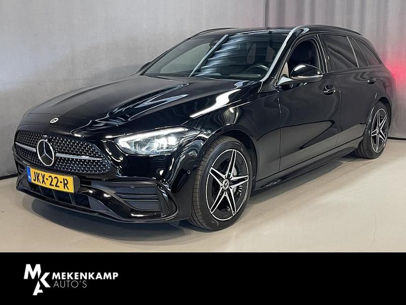 Zwart Gebruikt 2022 Mercedes C300 AMG line Stationwagen | € 34.950 (Goede deal) - Afbeelding 1/4