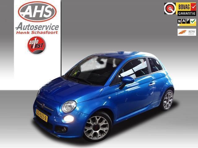Blauw, metallic lak Gebruikt 2015 Fiat 500S Hatchback | € 8.500 (Eerlijke prijs) - Afbeelding 1/4