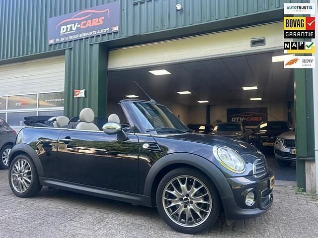 Zwart Gebruikt 2013 Mini One Cabriolet Chili Cabriolet | € 12.650 (Duur) - Afbeelding 1/4