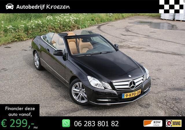 Zwart Gebruikt 2012 Mercedes E250 Elegance Cabriolet | € 17.950 (Super prijs) - Afbeelding 1/4