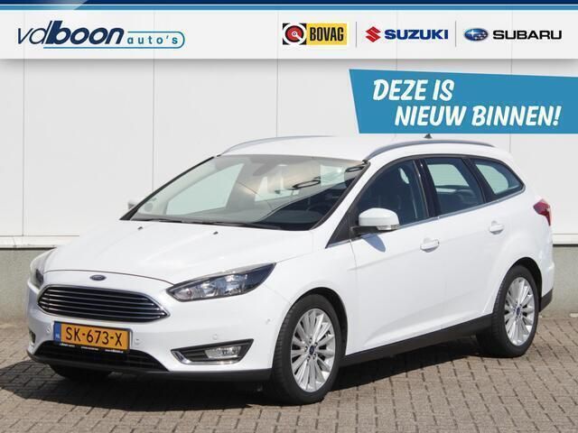 Wit Gebruikt 2018 Ford Focus Titanium Stationwagen | € 9.945 (Goede deal) - Afbeelding 1/4