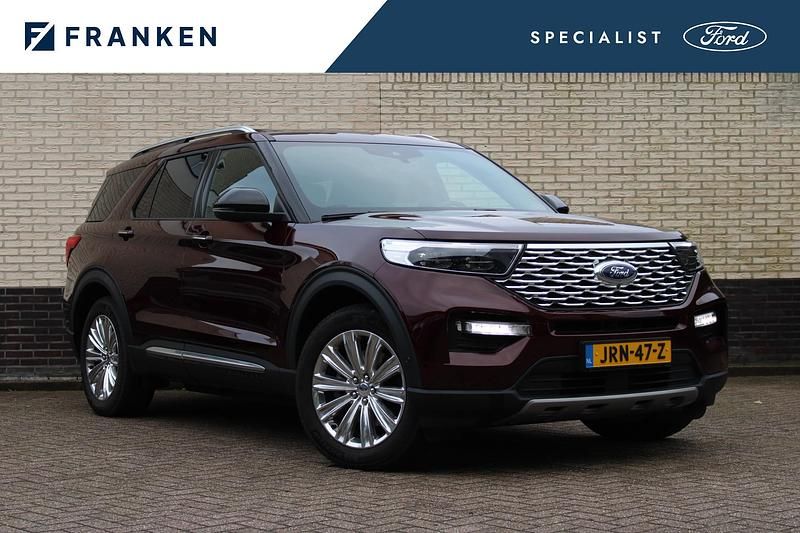 Paars Occasion 2024 Ford Explorer Platinum SUV | € 63.595 (Eerlijke prijs) - Afbeelding 1/4