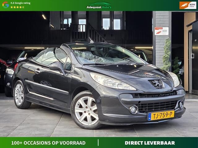 Zwart Gebruikt 2007 Peugeot 207 CC Cabriolet | € 2.994 (Eerlijke prijs) - Afbeelding 1/4