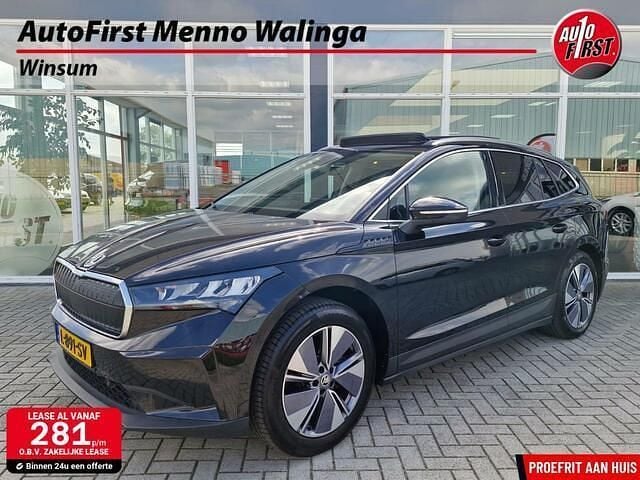 Zwart Gebruikt 2021 Skoda Enyaq iV First Edition SUV | € 20.995 (Eerlijke prijs) - Afbeelding 1/4