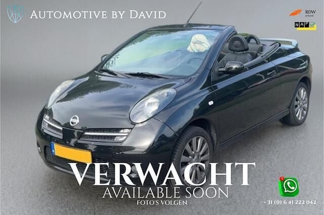 Zwart Gebruikt 2006 Nissan Micra C+C Tekna+ Cabriolet | € 3.750 (Goede deal) - Afbeelding 1/2