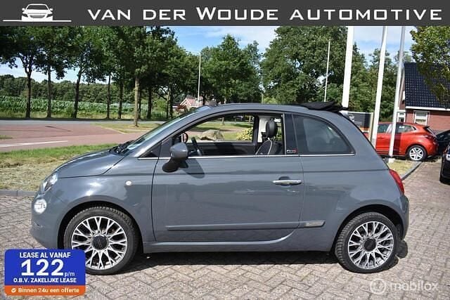 Grijs Gebruikt 2018 Fiat 500C Lounge Cabriolet | € 8.999 (Goede deal) - Afbeelding 1/4
