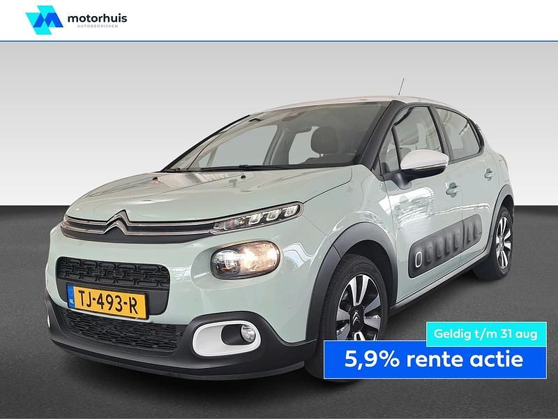 Groen Gebruikt 2018 Citroën C3 Feel Hatchback | € 13.940 (Eerlijke prijs) - Afbeelding 1/4