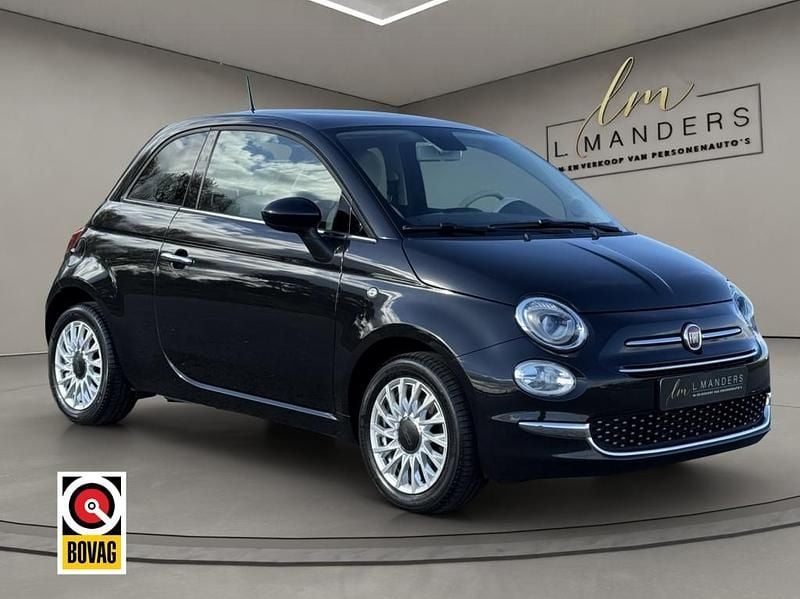 Zwart Gebruikt 2018 Fiat 500 Lounge Hatchback | € 10.790 (Iets duurder) - Afbeelding 1/4
